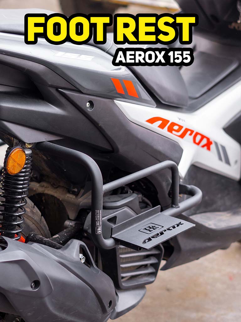 AEROX COMBO 1 RADIATOR GUARD + FOLDABLE FOOTREST