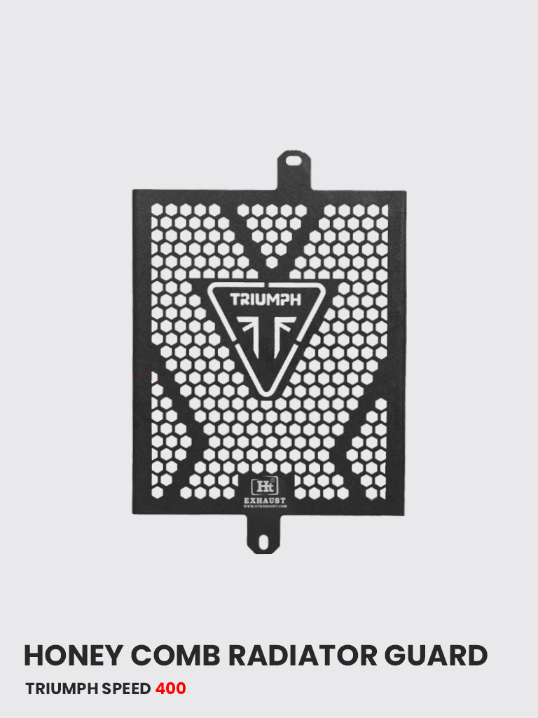 Triumph Speed 400 Honey Comb Radiator Guard (Black Matt) - RD 739