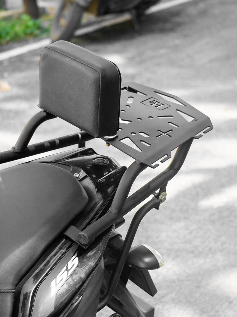 TOP RACK FOR AEROX 155 BLACK MATT – SB 711