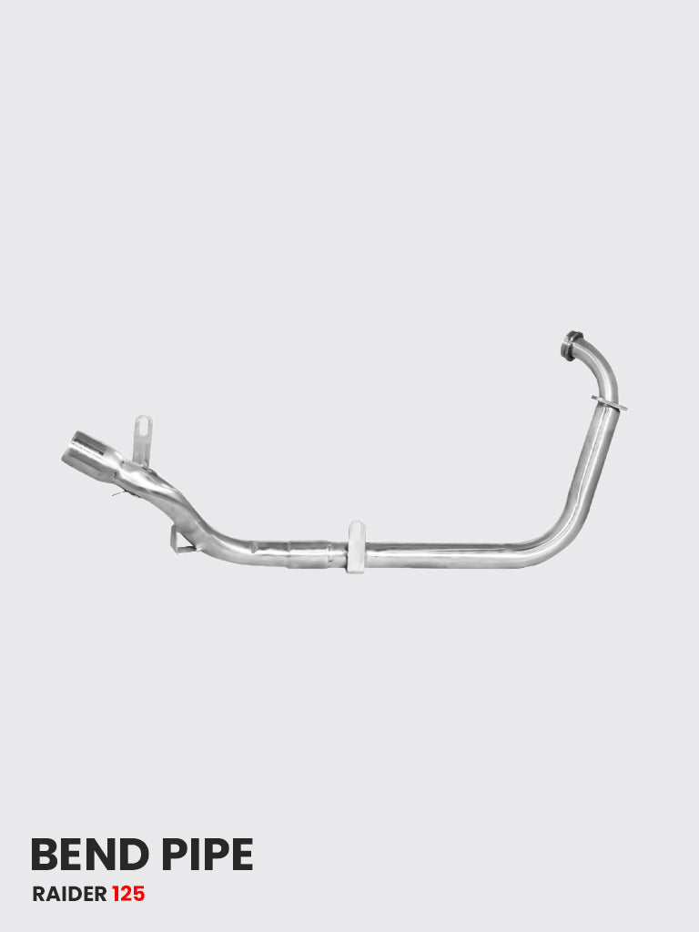 TVS RAIDER 125 Exhaust System Pipe Stainless Steel ( only bend pipe ) - SB 728