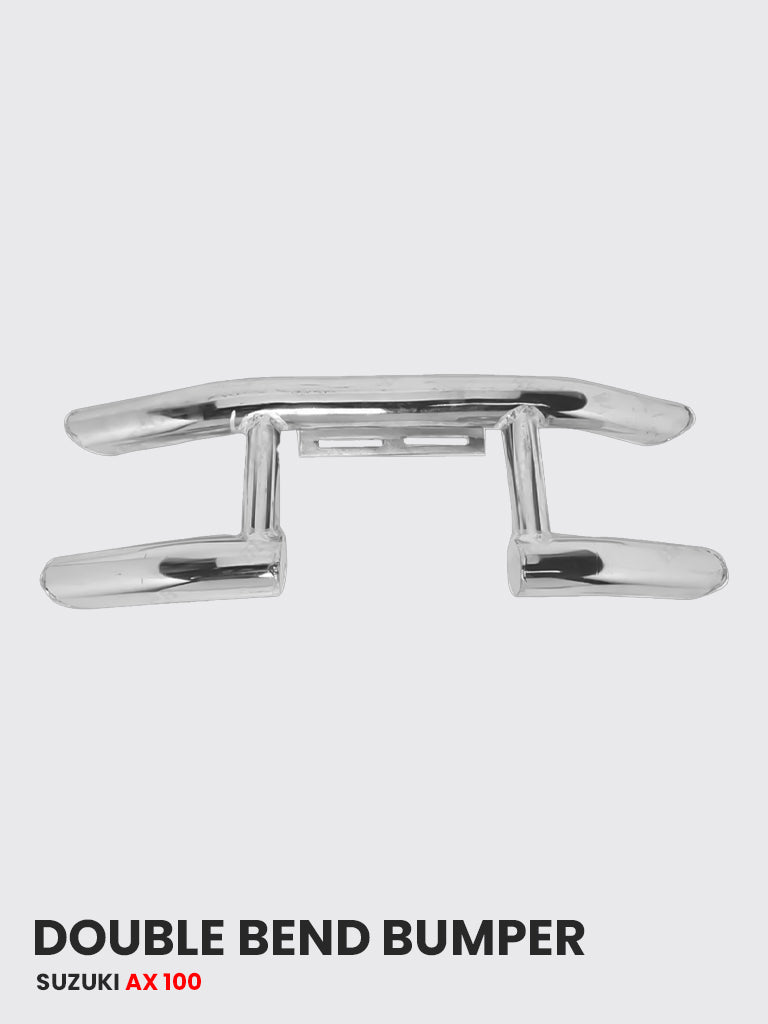 Double Bend Bumper Chrome Bajaj Pulsar 150 & 180 &  Rx/Suzuki - HT 002C