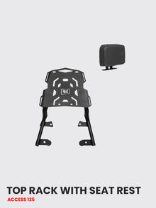 SUZUKI ACCESS 125 TOP RACK WITH SEAT REST