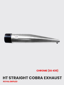 HT Straight Cobra Exhaust Chrome (SS 430) - RE 089C