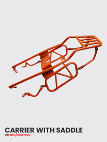 KTM RC 200 & 390 BS6 LUGGAGE CARRIER WITH SADDLE STAY - SB 526  ORANGE