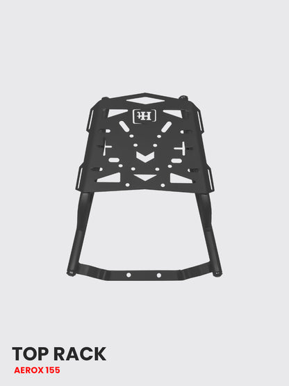 TOP RACK FOR AEROX 155 BLACK MATT – SB 711