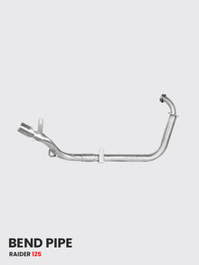 TVS RAIDER 125 Exhaust System Pipe Stainless Steel ( only bend pipe ) - SB 728